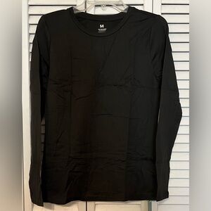 NWT Cozyfit Men’s Under Scrub Shirt Crew Neck Black Sz M